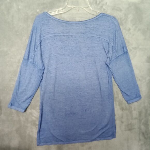 Arizona Jean Co Blue V-neckline 3/4 Sleeve Lightweight - Picture 7 of 7